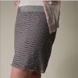 J. Crew | Fan Eyelet Mini Skirt Slate Grey 6